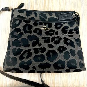 COACH LEOPARD CROSSBODY BAG